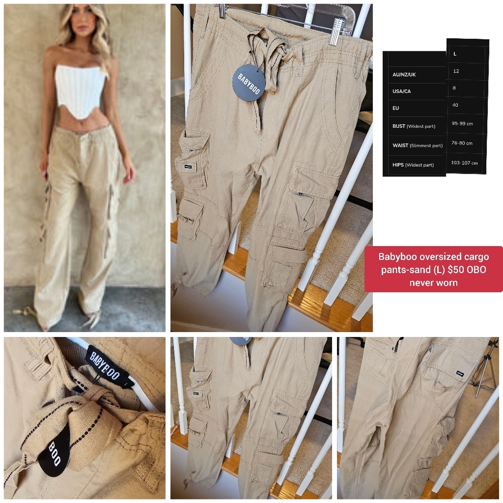 Babyboo Sand Cargo Pants